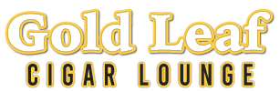 Gold Leaf Cigar Lounge logo scroll