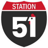 Station 51 Chicken logo scroll