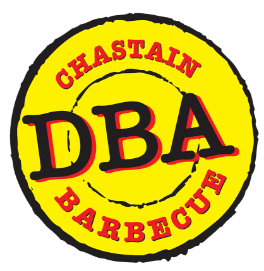 DBA Barbecue - Chastain logo scroll