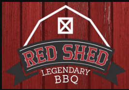 The Red Shed BBQ logo scroll