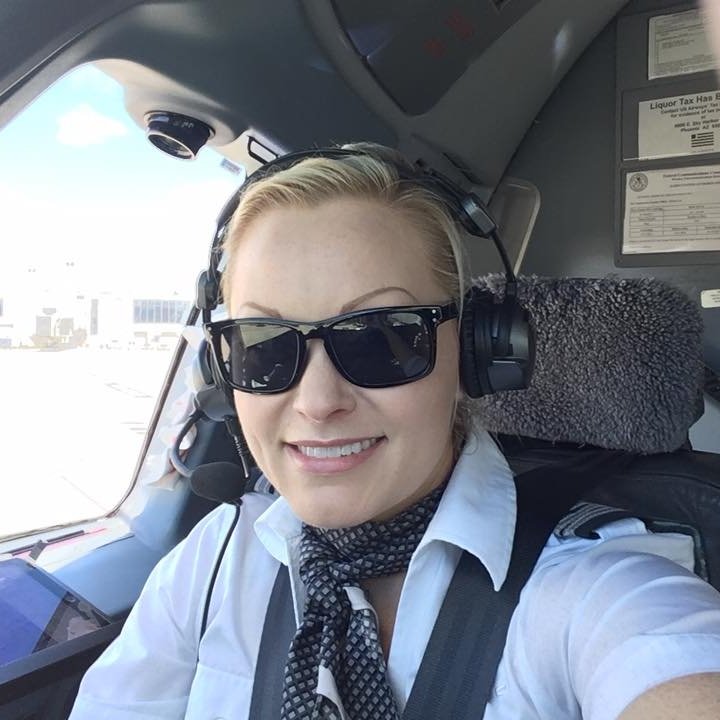 Danielle Parton as a pilot
