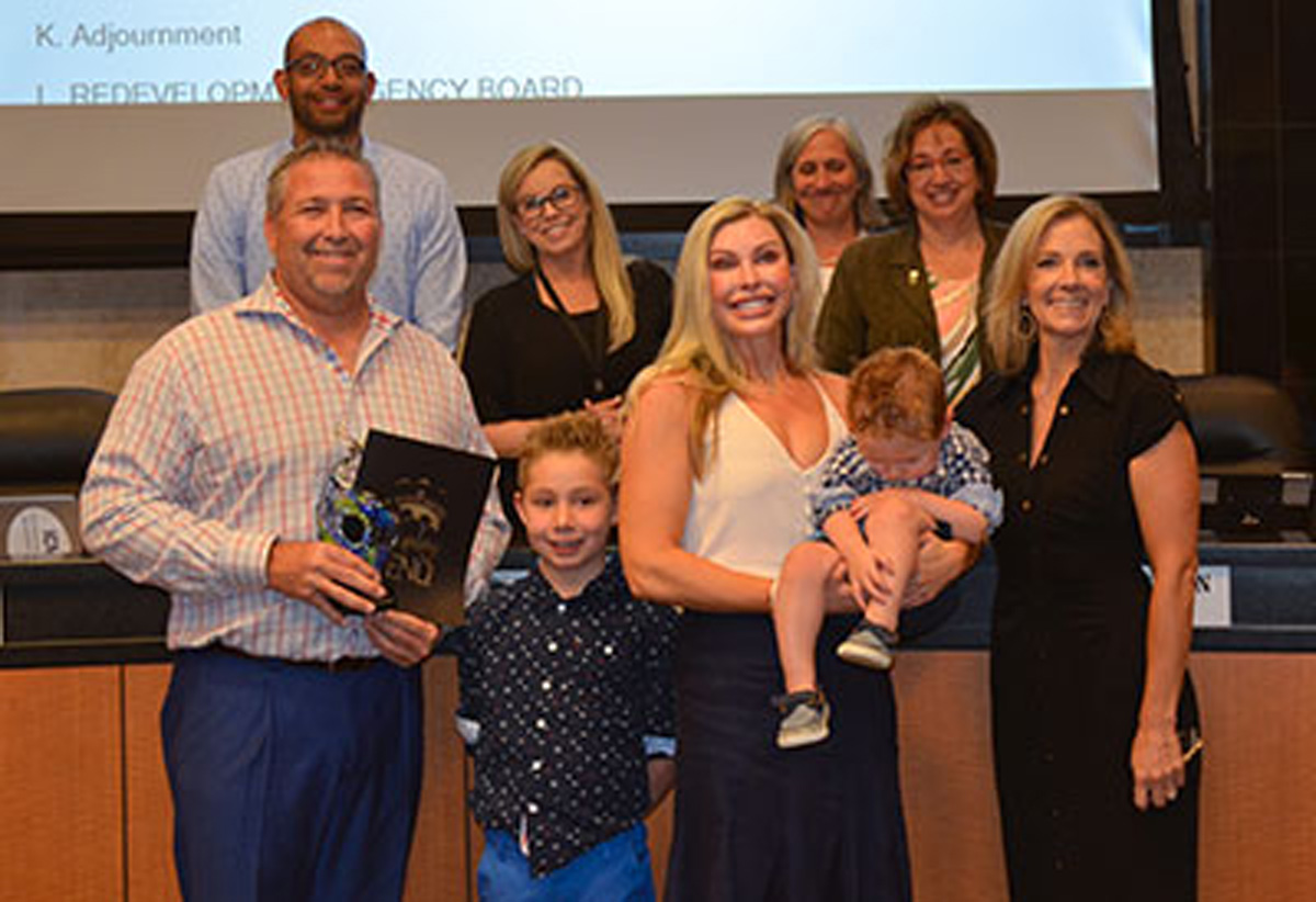 Doughboys Donuts owners with Reno City Council