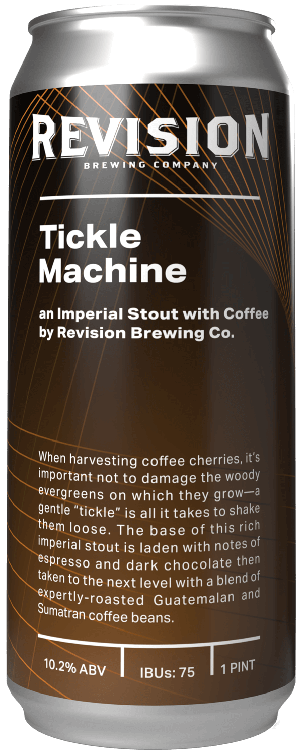 Tickle Machine a can of beer