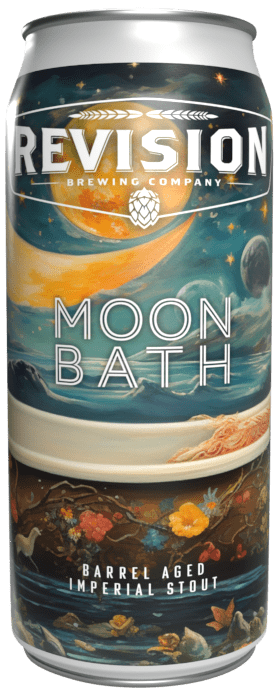 Moon Bath a can of beer