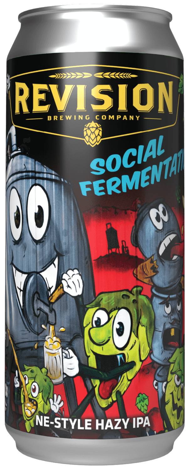 Social Fermentation a can of beer
