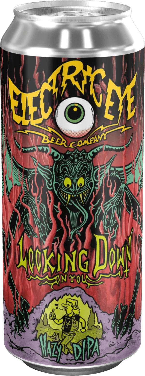 Electric Eye Beer Looking Down