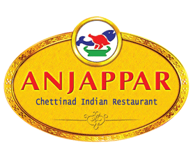 Anjappar Chettinad Indian Restaurant - Cary logo scroll