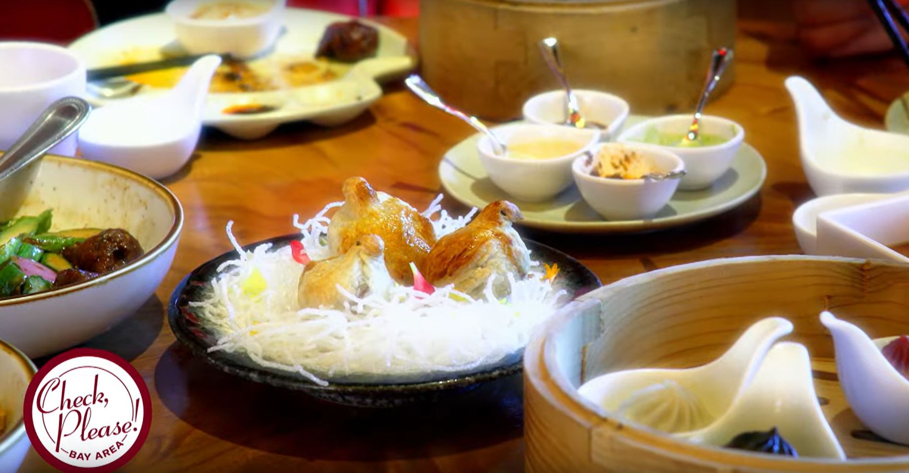 various dishes on the table