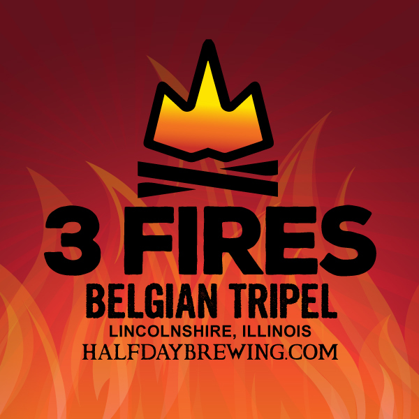 Three Fires Belgian Tripel sticker