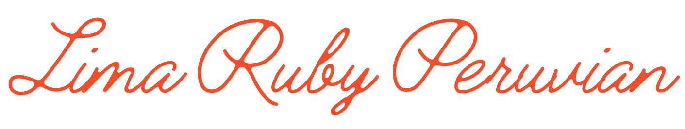 Lima Ruby Peruvian logo scroll