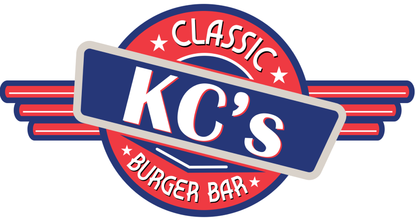 KC's Classic Burger Bar logo scroll