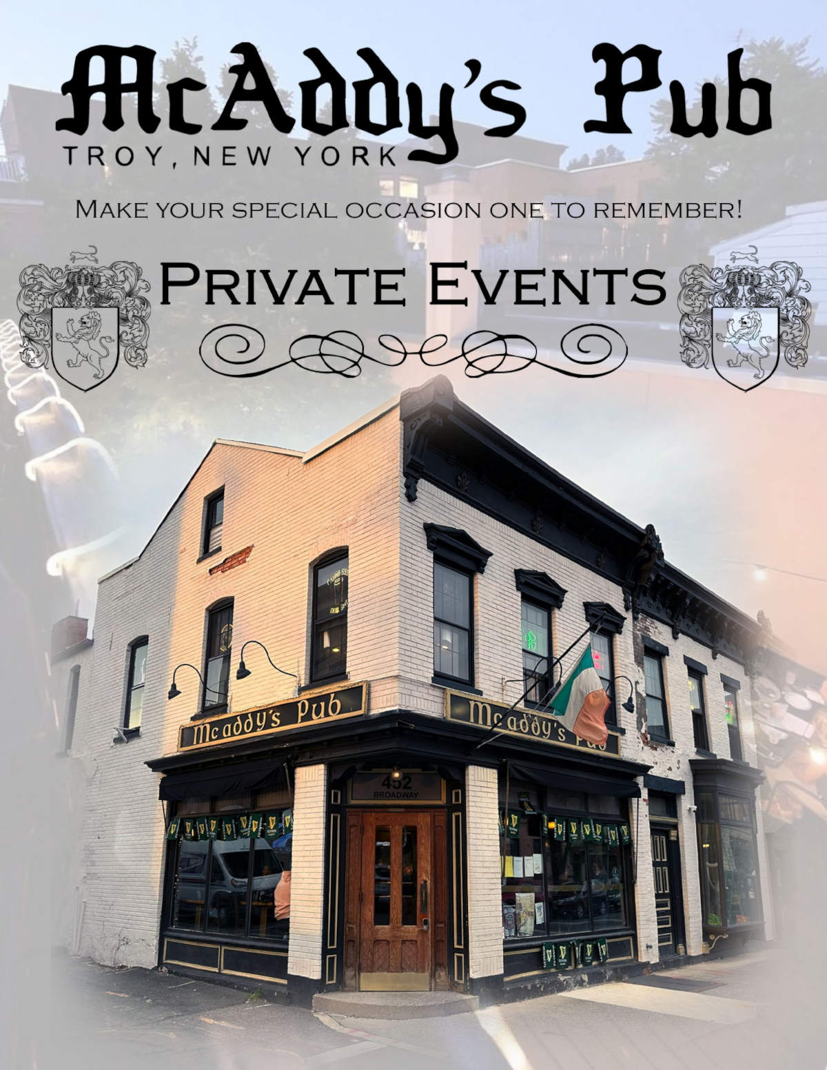 McAddy's Pub Private Events