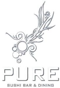 Pure Sushi logo scroll - Homepage
