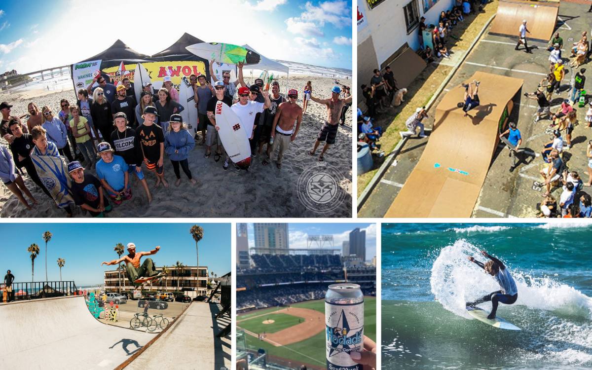 Collage of Hodad's Ocean Beach, exterior