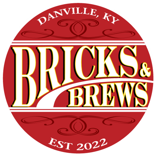 Bricks and Brews logo scroll