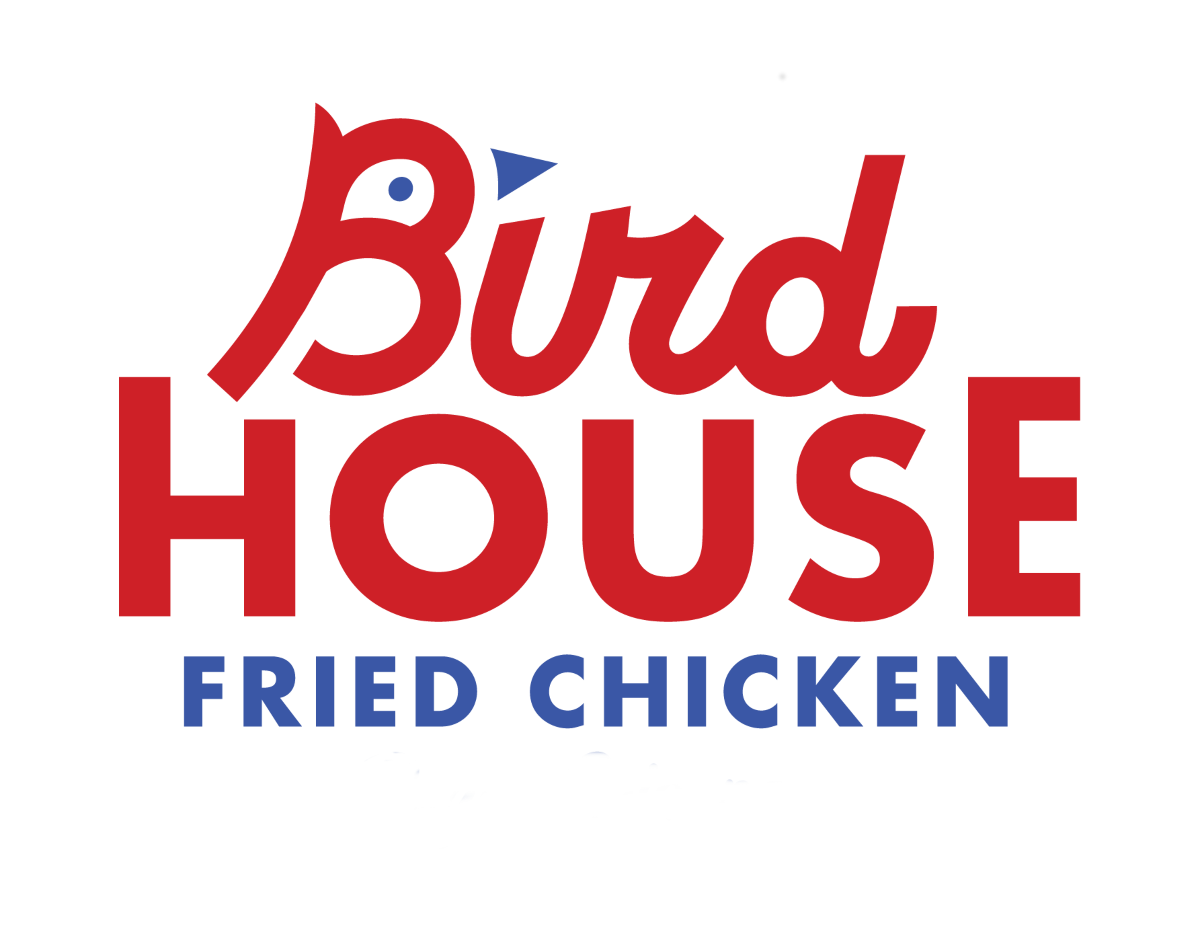 Bird house fried chicken logo