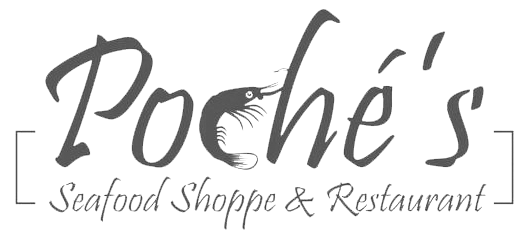 Poche's Seafood Shoppe & Restaurant logo scroll