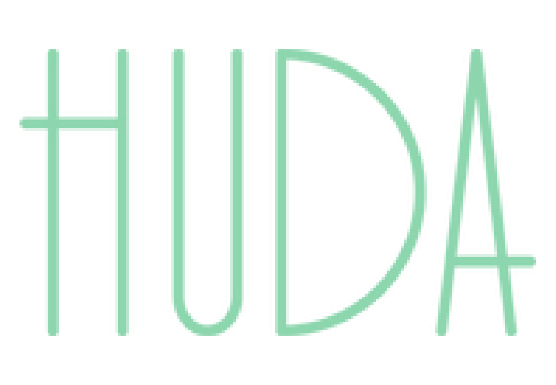Huda logo scroll