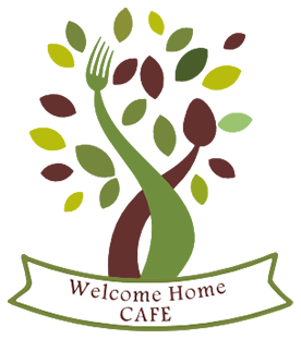Welcome Home Cafe logo scroll