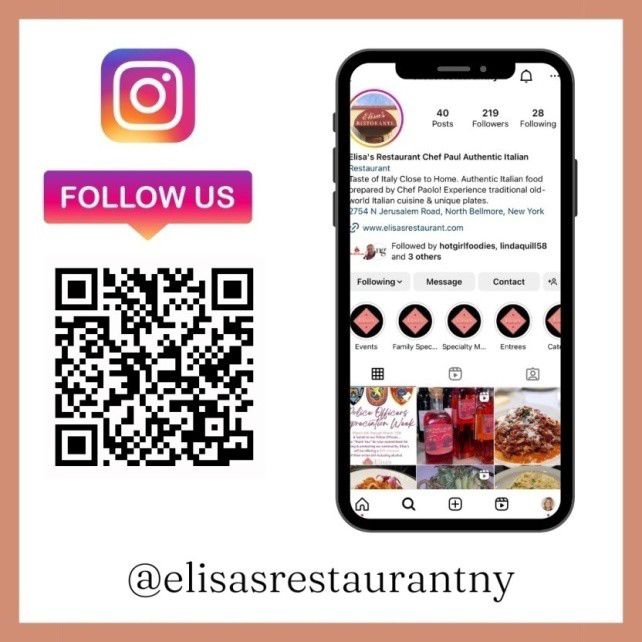 QR Code for restaurant's Instagram page