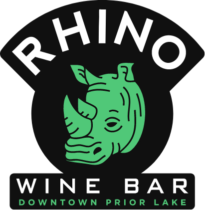Rhino Wine Bar logo scroll - Homepage