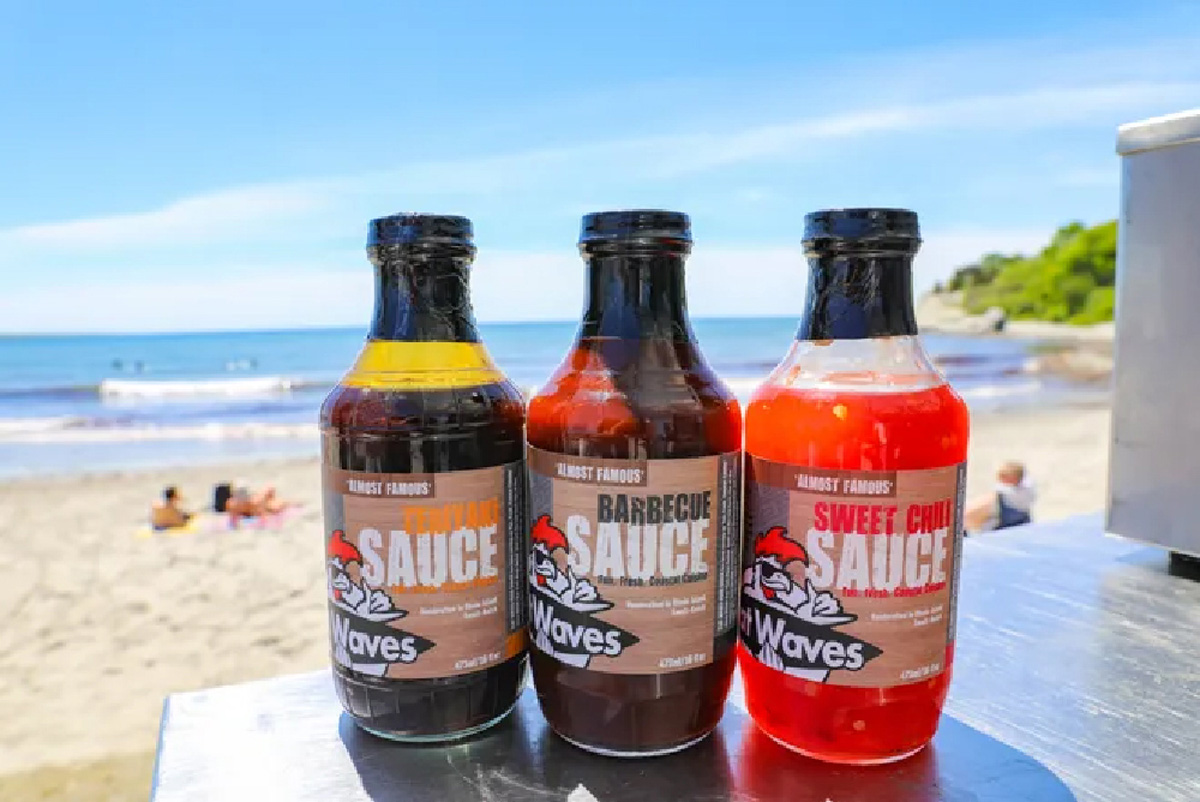 Flat Waves bottle sauces.