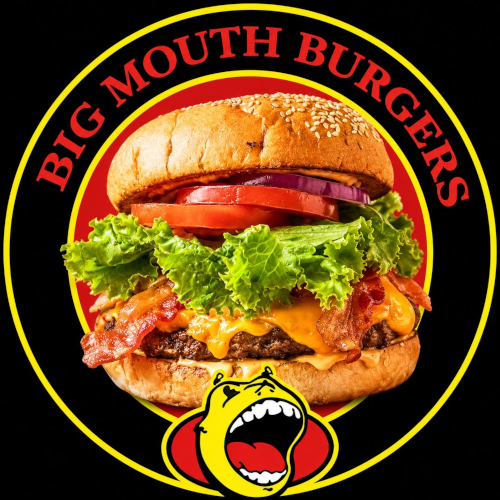 Big Mouth Burgers logo top - Homepage