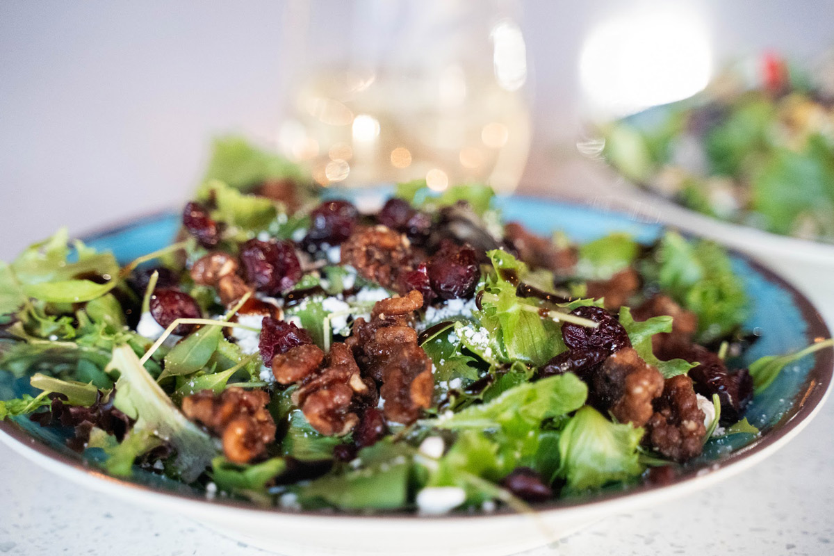 Candied Walnut Goat Cheese Salad