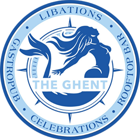 The Ghent logo scroll