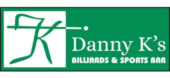 Danny K's Billiards & Sports Bar logo scroll