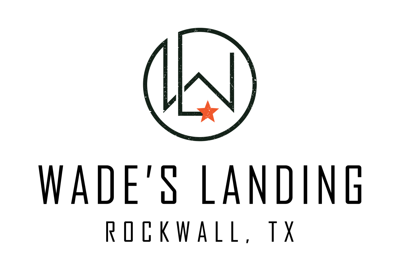 Wade's Landing logo scroll - Homepage