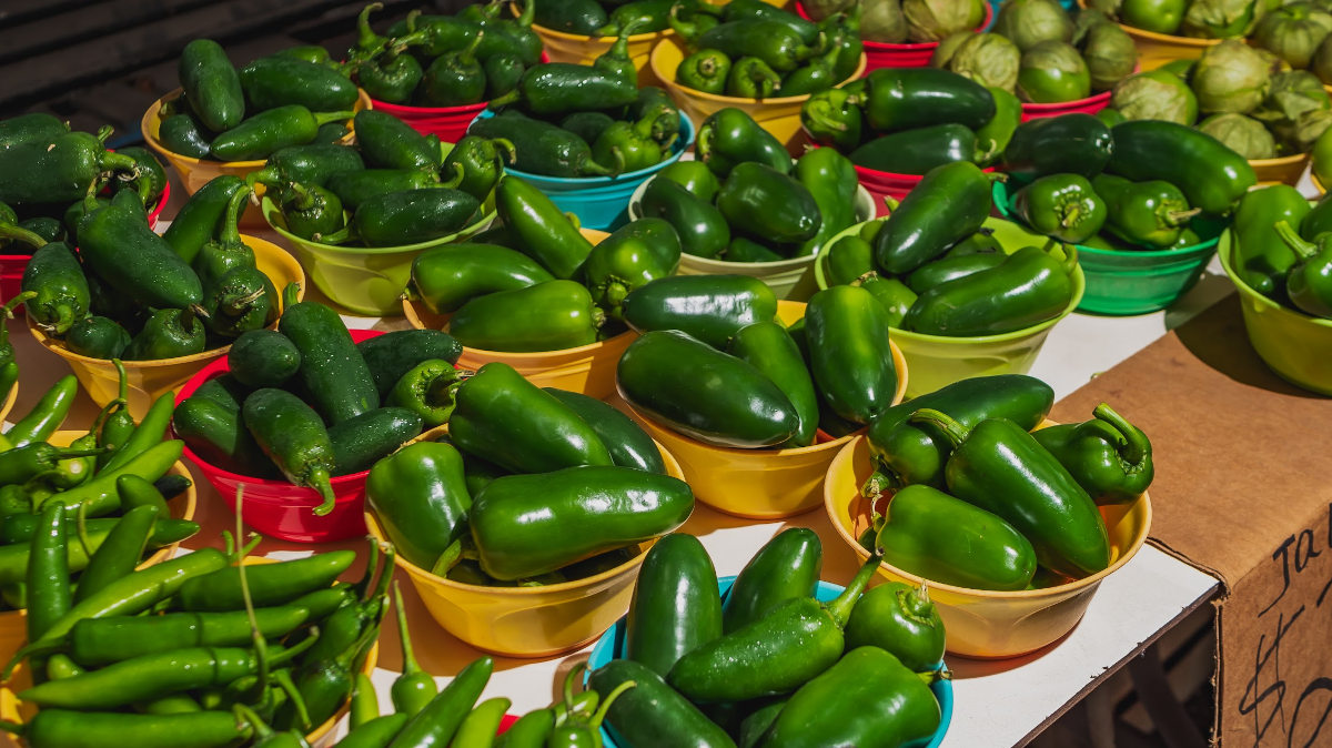 Green peppers