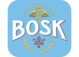Bosk Brew Works logo scroll