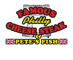 Pete's Fish & Chips and Philly Cheesesteaks logo top