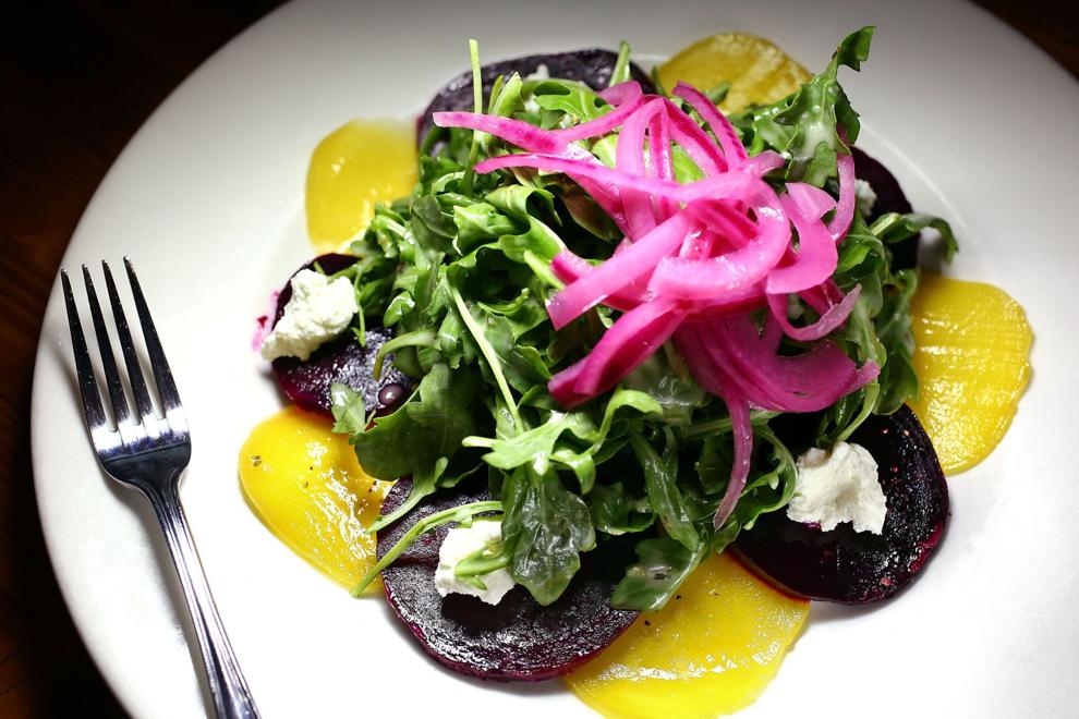 Beet and goat cheese salad at Rita's Seaside Grille on Folly Beach.