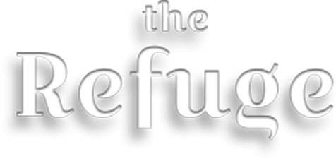 The Refuge logo scroll