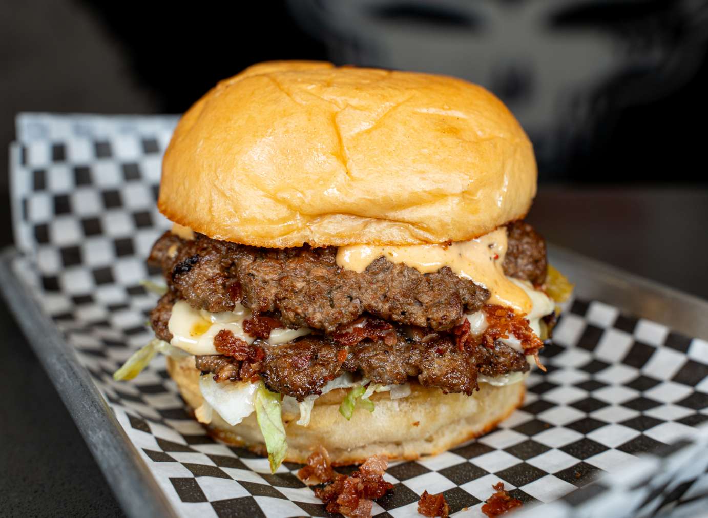 Thunder Bacon Burger Co restaurant logo - View nutrition facts, calories, and macros for menu items at 33 N 6th Ave, Tucson, AZ 85701