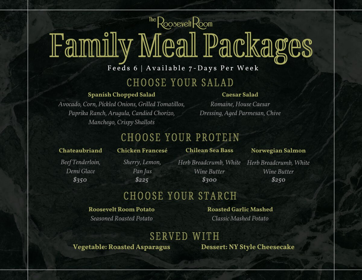 Family Meal Packages flyer