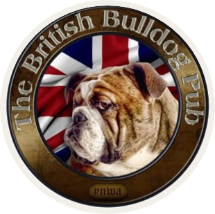The British Bulldog Pub logo top
