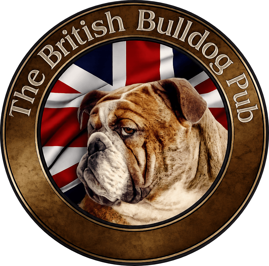 The British Bulldog Pub logo top