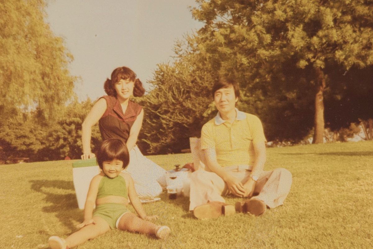 family having a picnic