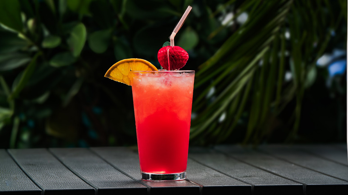 Strawberry craft cocktail