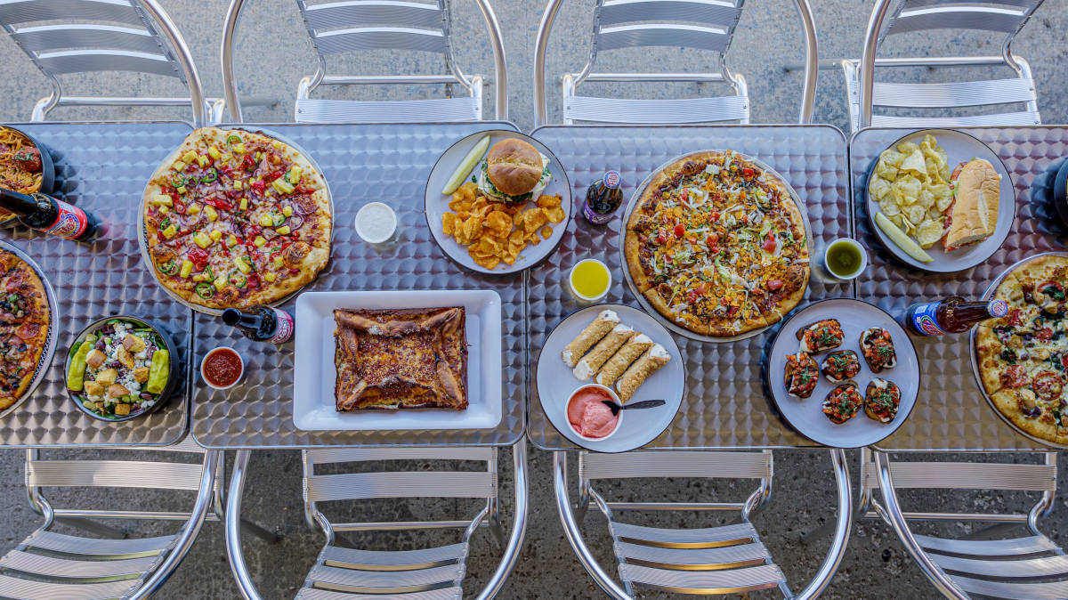 Different types of food on a table