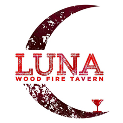 Luna Wood Fire Tavern logo scroll
