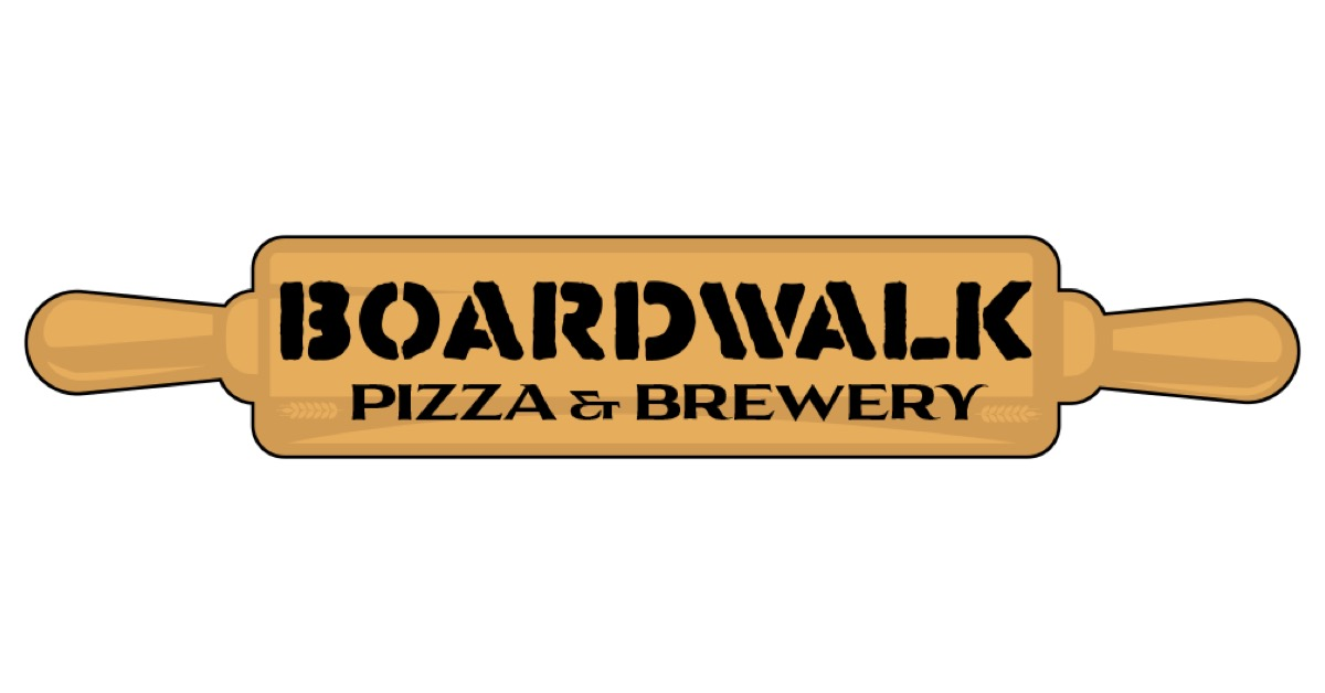 Boardwalk Pizza logo scroll