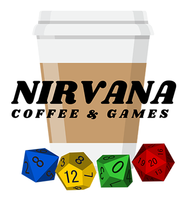 Nirvana Coffee & Games logo top - Homepage