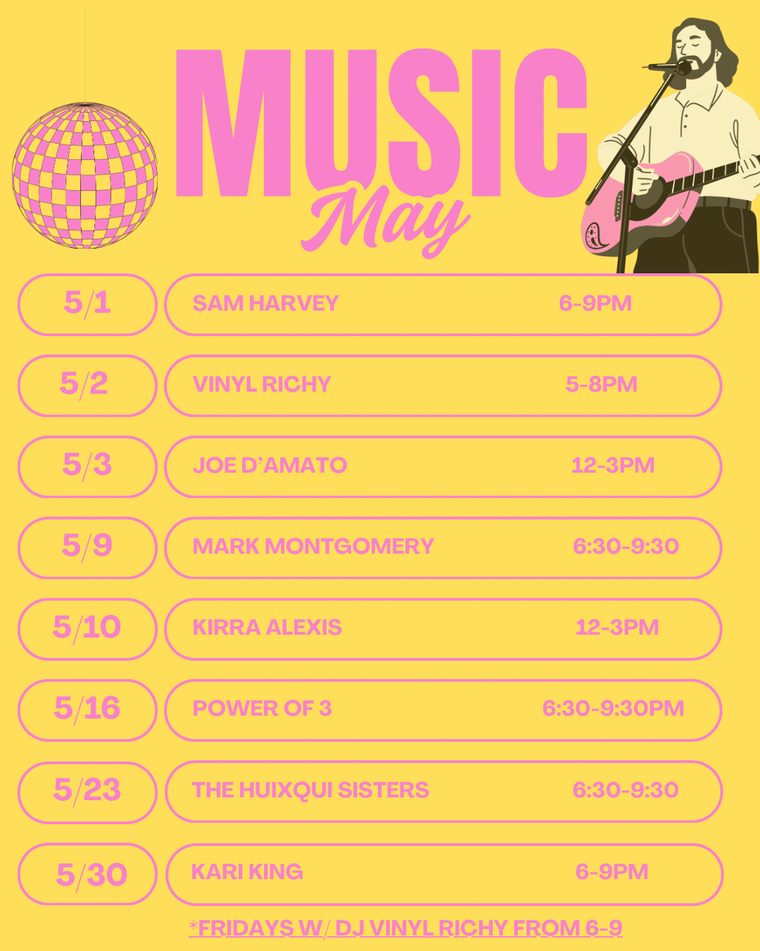 May music events