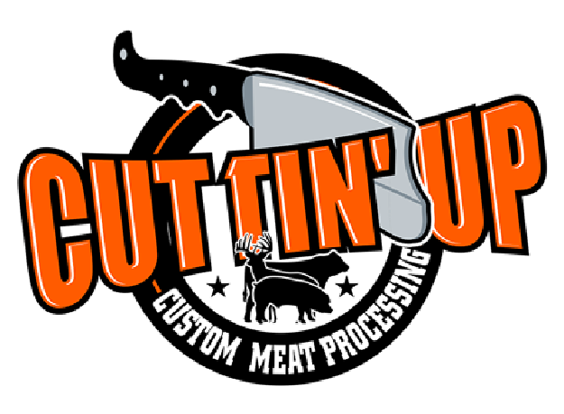 Cuttin' up Meat Market logo top