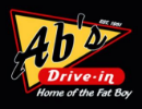 Ab's Drive-In logo scroll - Homepage