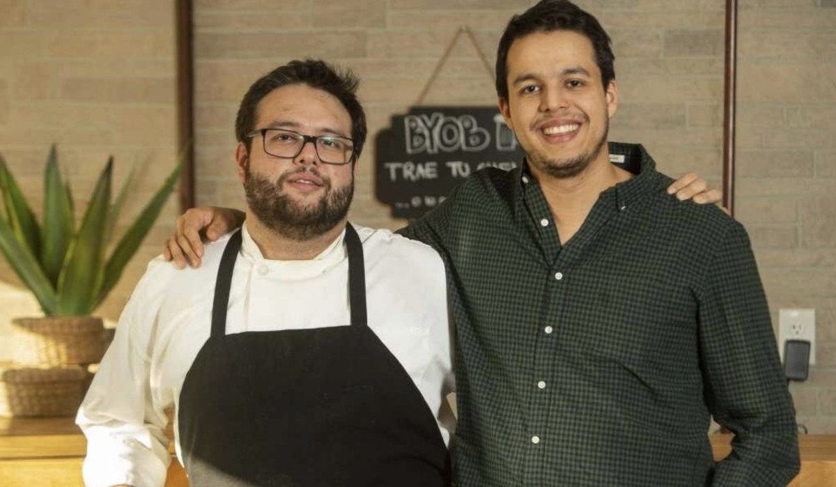 Brothers Chef Diego Navarro (left) and Santiago Navarro inside their restaurant El Polanquito.